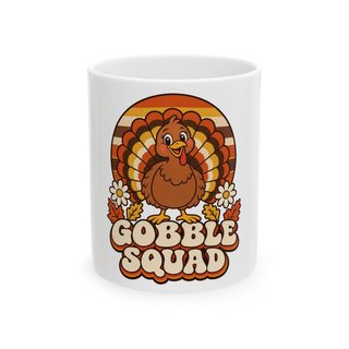 Gobble Squad Retro Turkey Mug from Jolly Junction