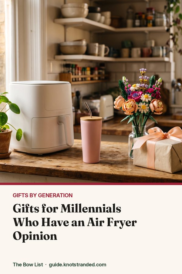 Pinterest graphic: Gifts for Millennials Who Have an Air Fryer Opinion