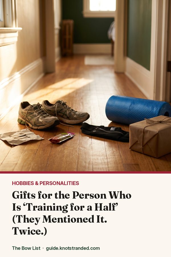 Pinterest graphic: Gifts for the Person Who Is ‘Training for a Half’ (They Mentioned It. Twice.)