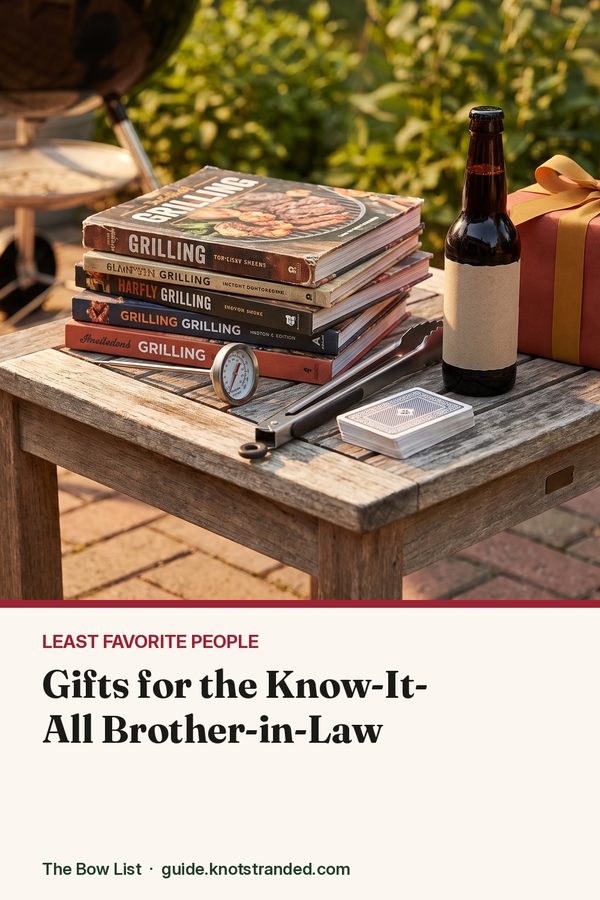 Pinterest graphic: Gifts for the Know-It-All Brother-in-Law